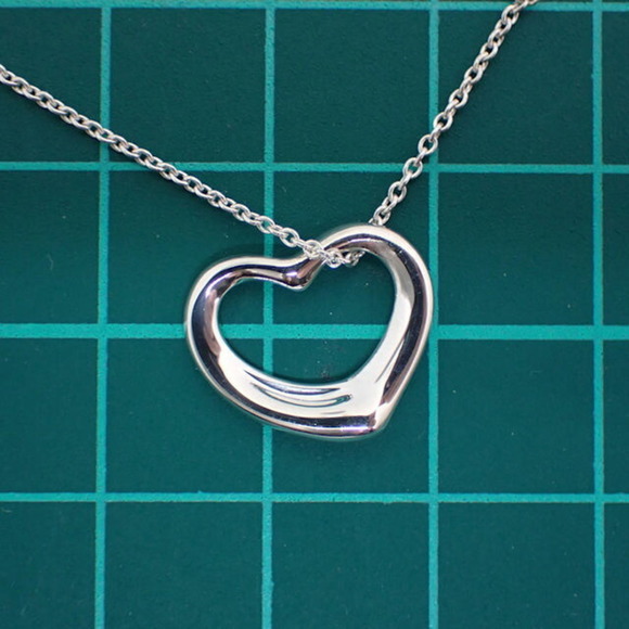 TIFFANY 925 open heart pendant necklace - Picture 10 of 10